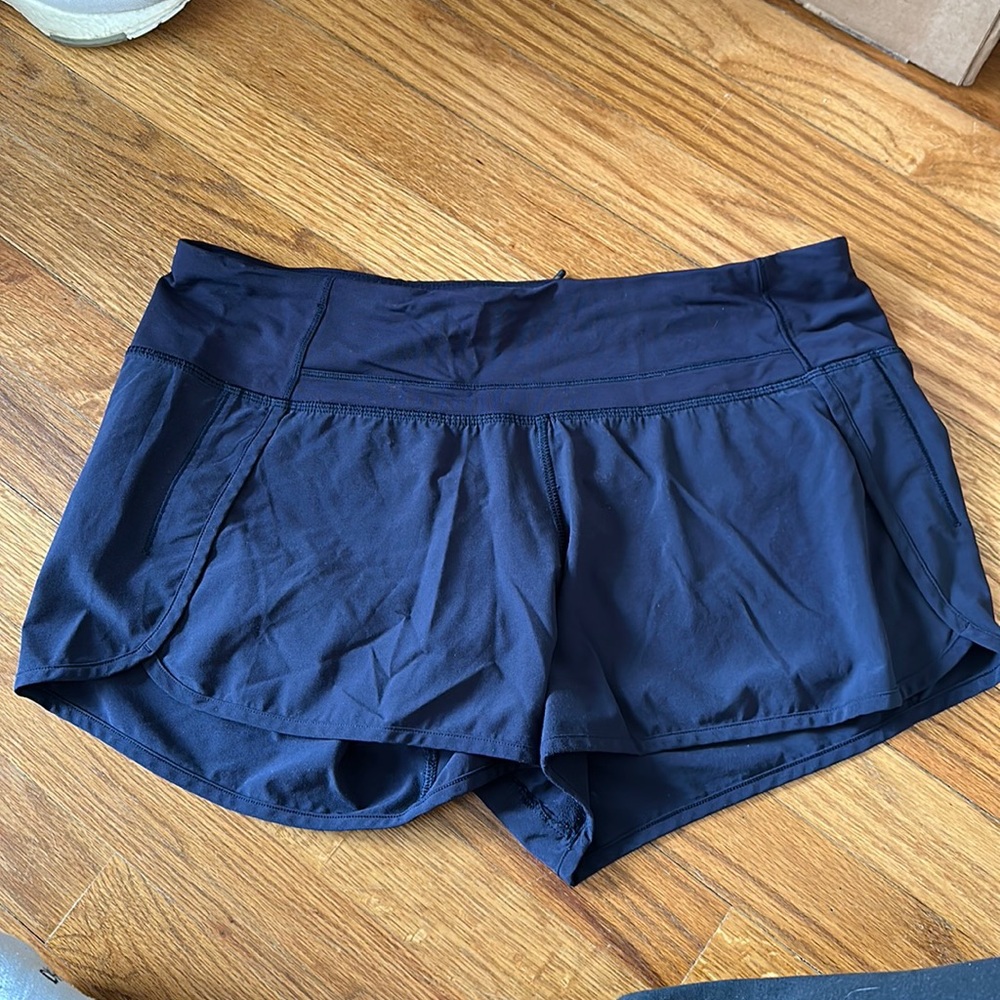 Navy blue lulu lemon shorts size 8
